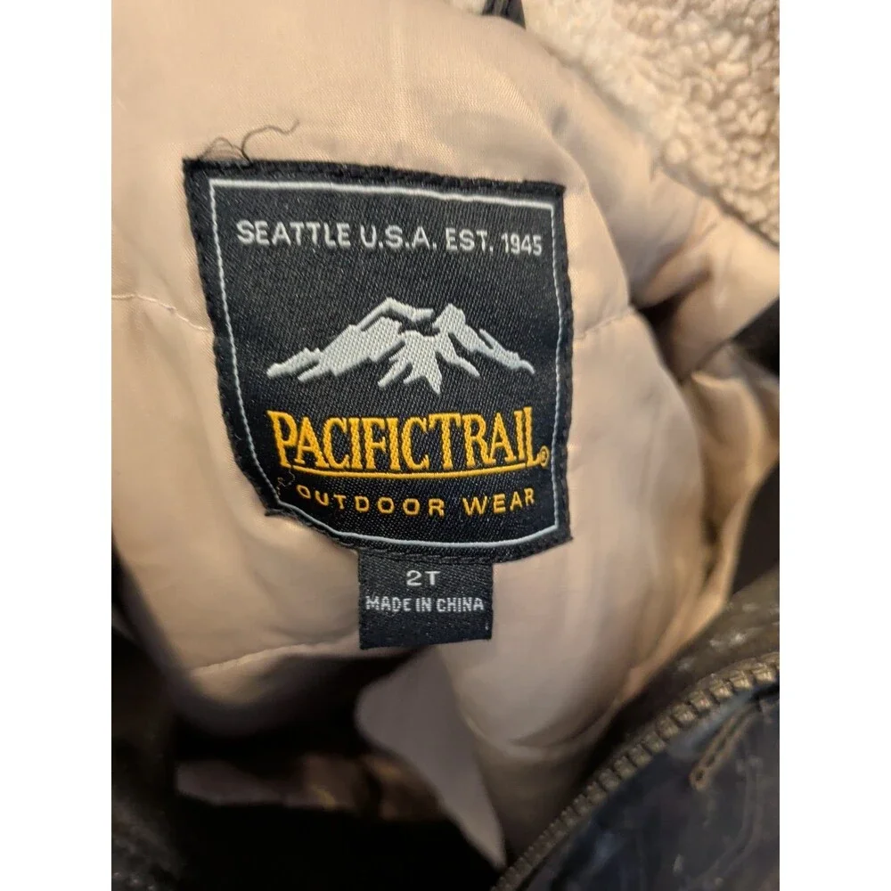 Pacific Trail Faux Leather Coat Toddler Size 2t